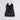 weave foil printed back tie-up bow detail Aline party dress-Black