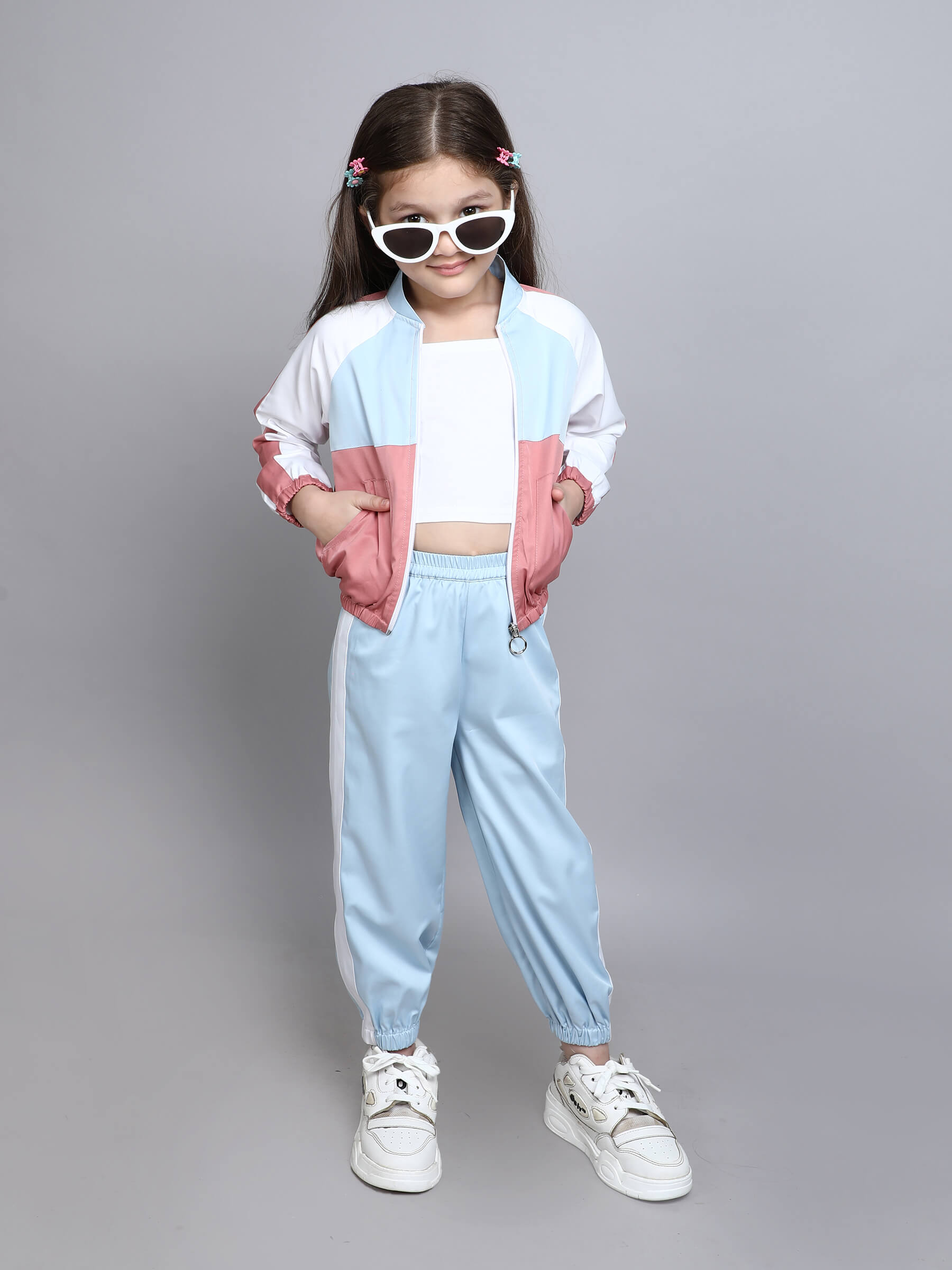 Halfway Jogger Green Tie Dye Joggers Joggers And Crop Top For Girl