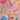 floral printed halter neck ethnic crop top and matching tier skirt set-Pink/Multi
