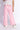 Denim full length pocket detail wide leg pant-Pink