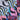 patch work printed sleeves turtle neck zip up top and matching pant set-multi