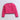 quilted bow detail full sleeves crop top and matching skirt set-Hot pink
