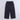 full sleeves turtle neck crop top and tie up belt pant set-charcoal black