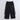 Tape detail zip up crop top and matching cargo pant set-Black