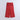 denim texture zip up sweatshirt and folder-over waist cargo pant set-Black/Red