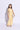 sleeveless One shoulder front slit top and matching pant set- Yellow