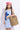 100% cotton sleeveless flower applique one shoulder dress-Blue