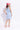 100% cotton sleeveless flower applique one shoulder dress-Blue