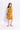 100% cotton sleeveless pintuck detailed halter neck A-line dress-Mustard yellow