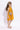 100% cotton sleeveless pintuck detailed halter neck A-line dress-Mustard yellow