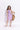 100% cotton sleeveless flower applique work back tie up dress-Lilac