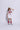 half sleeves stripes texture T-shirt dress with Singlet front tie up Over top- White & pink