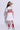 half sleeves stripes texture T-shirt dress with Singlet front tie up Over top- White & pink