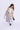 Sleeveless striped crop blazer with matching skort and solid crop top set-Beige & White