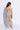 sleeveless tie detail crop top and Double waist patch detail pant set-Beige & white