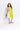 100% viscose sleeveless halter neck cut out detail dress-Lime yellow