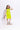 100% viscose sleeveless halter neck cut out detail dress-Lime yellow