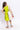 100% viscose sleeveless halter neck cut out detail dress-Lime yellow