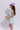 100% cotton Sleeveless button detail halter neck crop top and wrap skirt set-Mint Green