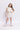 Holographic sleeveless bow printed and applique zip up party hoodie and pocket detail skirt co-ord set-Off White & Multi