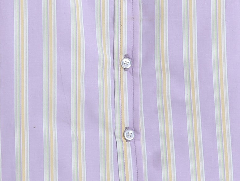 Taffykids popline striped Half sleeves Shirt-Purple/Multi