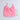 front bow detail satin  singlet crop top- Pink