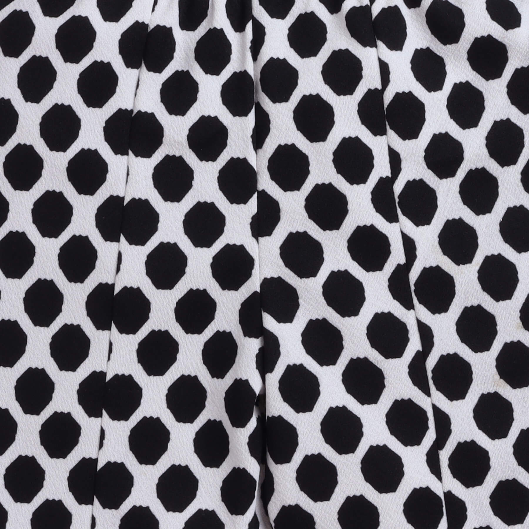 Taffykids Geometric printed front slit full length bell bottom pant-Black/White