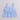 Shop 100% Cotton Floral Printed Sleeveless Singlet Peplum Top-Blue/White Online
