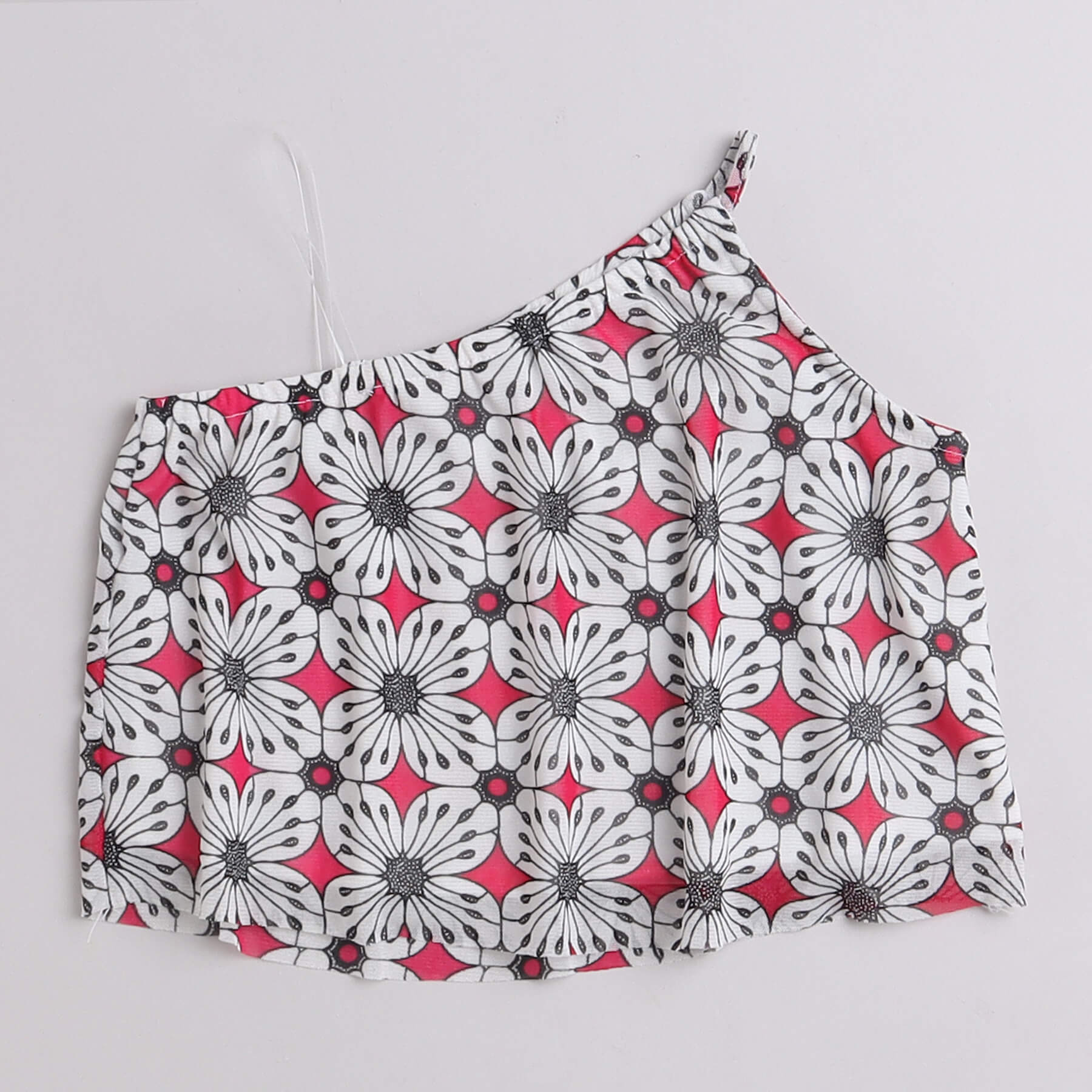 Shop Sleeveless Printed  A-Line Crop Tops Pack Of Two-Multi Online
