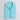 color-block singlet playsuit with sleevless jacket-Aqua/White