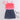 neon ruffle detail party crop top and slit detail denim skirt set-Neon Pink /Navy