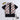 checks sleeveles zip up jacket and solid half sleeves T-shirt set-Black/Multi