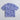 Geometrical printed Oversized tee and Shorts co-ord set with Waist bag-Blue/White