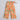 Taffykids texture halter neck crop top and printed wrap pant set-Off white/Orange
