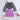 floral printed full bell sleeve cut-out detail crop top and button and slit detail solid skirt set-Black/Purple