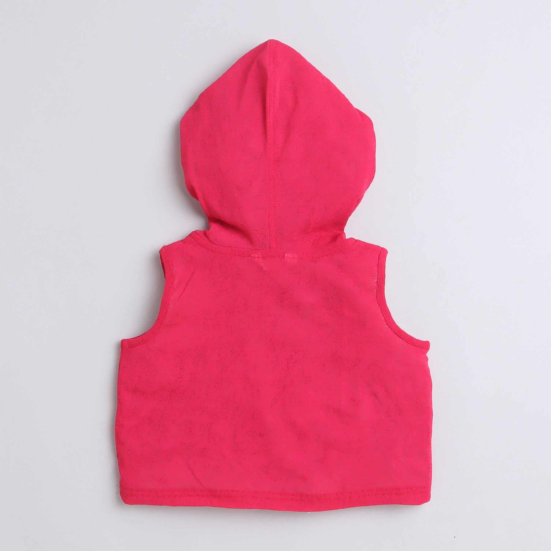 Solid sleeveless zip up crop hoodie with Tie up skort and singlet crop top set-Pink/Black