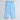 solid Singlet 'V' hem crop top and pocket detail jogger pant set-Powder Blue