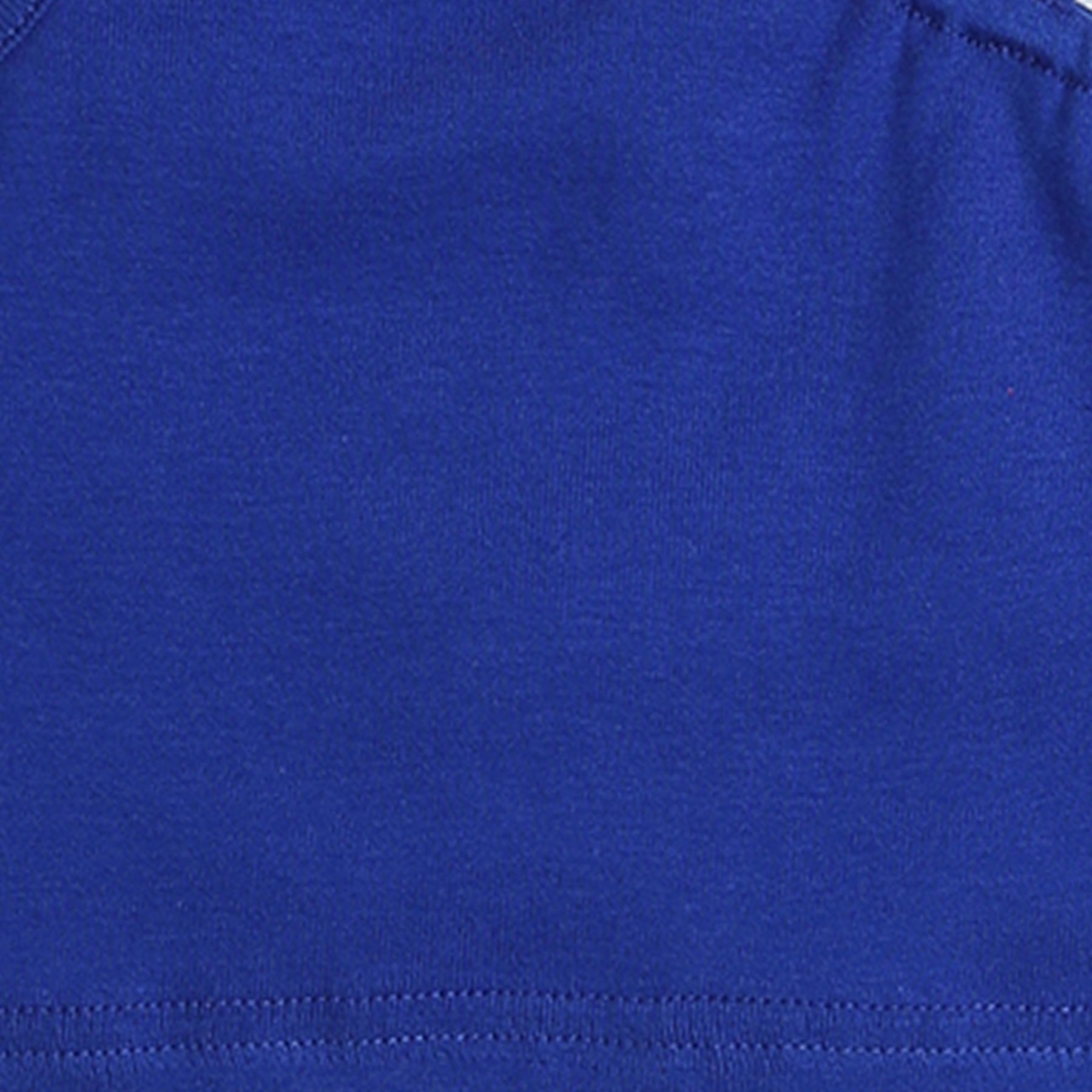 Shop One Shoulder Double Strap Detail Rib Crop Top-Blue Online
