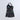 foil printed sleeveless halter neck Aline party dress-Black/Multi