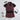 abstract printed sleeves pocket detail jacket with matching shorts and half sleeves tee set-Black/Dark wine