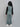 polo neck apron top with matching pant set - Teal