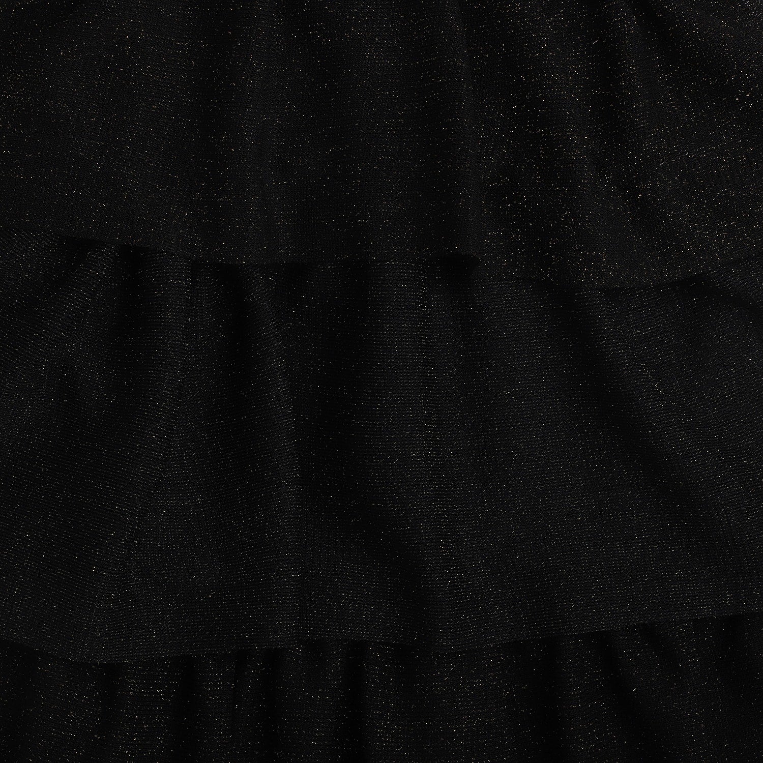 Girls Black Halter Neck Sleeveless Net Dress