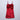 velvet back tie-up bow detail Aline party dress-Red