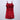 velvet back tie-up bow detail Aline party dress-Red