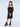 sequins embellished full sleeves off shoulder party dress-Black
