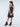 Glittered halter neck party dress-Purple/Black