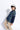 full sleeves checkered shirt with attached hoodie-Navy blue/Green
