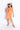 100% cotton Smocking sleeveless Checkered singlet tie-up crop top with matching wrap skirt- Orange & Pink