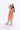 100% cotton Smocking sleeveless Checkered singlet tie-up crop top with matching wrap skirt- Orange & Pink