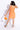 100% cotton Smocking sleeveless Checkered singlet tie-up crop top with matching wrap skirt- Orange & Pink